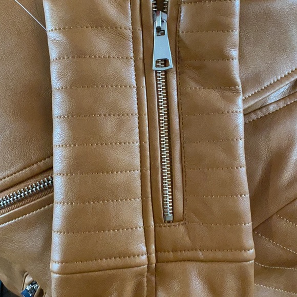 7 for all mankind pleather biker jacket - Picture 6 of 6